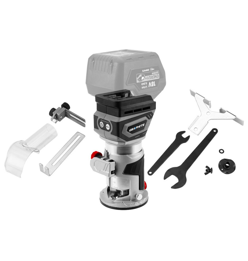 FREZARKA BEZSZCZOTKOWA AKUMULATOROWA ENERGY+ 18V, BEZ AKUMU. - T 58GE140