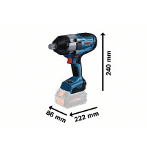 KLUCZ UDAROWY AKUMULATOROWY 3/4'' GDS 18V-1050H 2*8.0AH - B 6019J8502