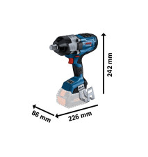 KLUCZ UDAROWY AKUMULATOROWY 3/4'' GDS 18V-1600 0*AH - B 6019M1000