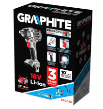 KLUCZ UDAROWY AKUMULATOROWY ENERGY 18V LI-LON BEZ AKUM 300NM - T 58G028