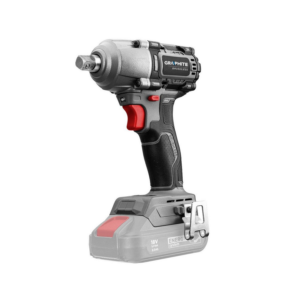 KLUCZ UDAROWY BEZSZCZOTKOWY ENERGY 18V LI-LON BEZ AKUM 450NM - T 58G038