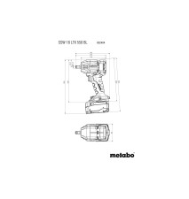 KLUCZ UDAROWY AKUMULATOROWY 1/2'' SSW 18 LTX 550 BL 0*AH - ME 602404840
