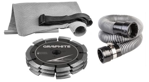GRAPHITE Bruzdownica 150MM 2400W, WALIZKA