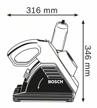 BOSCH Bruzdownica GNF35CA 1400W 35MM