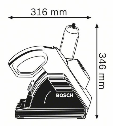 BOSCH Bruzdownica GNF35CA 1400W 35MM