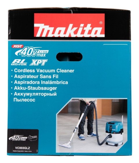 MAKITA Odkurzacz akumulatorowy 15L 40V XGT 0*AH