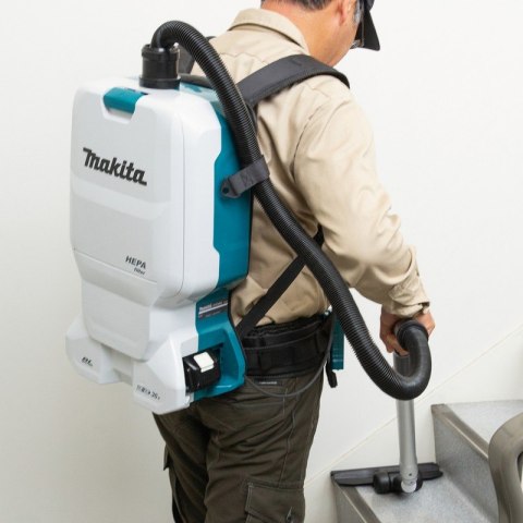 MAKITA Odkurzacz akumulatorowy plecakowy 6L 2*18V LI-LON 0*AH