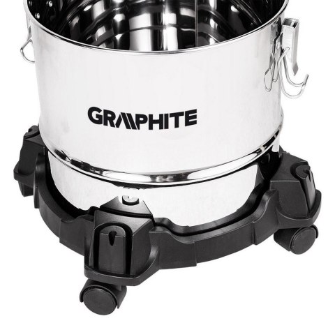 GRAPHITE Odkurzacz przemysłowy 800W 12L ZBIORNIK NIERDZEWNY