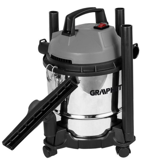 GRAPHITE Odkurzacz przemysłowy 800W 12L ZBIORNIK NIERDZEWNY
