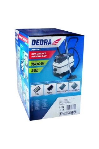 DEDRA Odkurzacz warsztatowy 1600W Z FILTREM WODNYM 30L