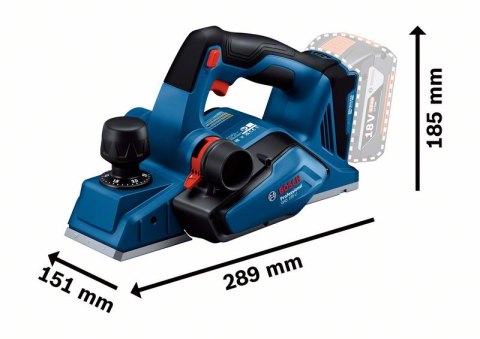 BOSCH Strug Akumulatorowy GHO 185-LI 0*AH