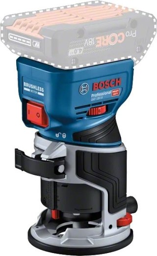 BOSCH Frezarka do KRAWĘDZI GKF 18V-8 0*AH