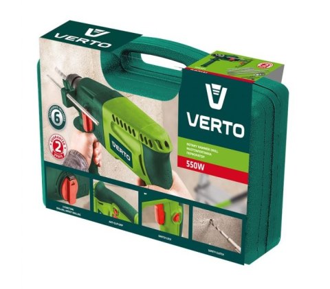 VERTO Młot udarowy ELEKTRYCZNY SDS+ 550W