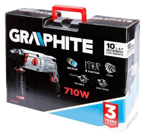 GRAPHITE Młotowiertarka SDS+ 710W WALIZKA
