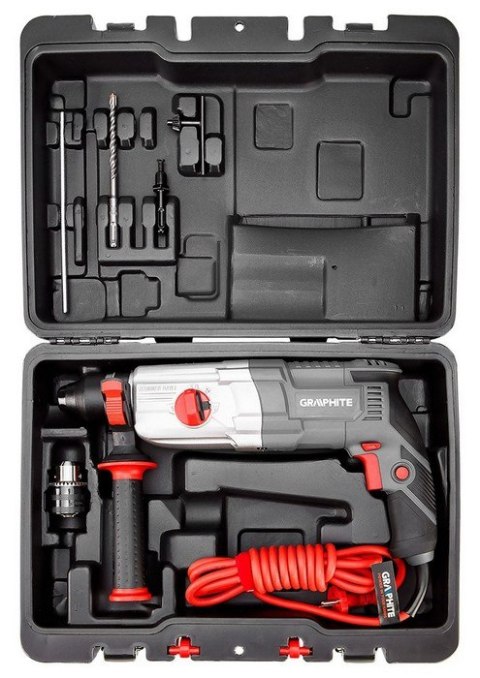 GRAPHITE Młotowiertarka SDS+ 800W WALIZKA