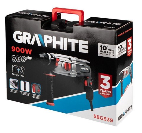 GRAPHITE Młotowiertarka SDS+ 900W WALIZKA