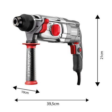 GRAPHITE Młotowiertarka SDS+ 900W WALIZKA