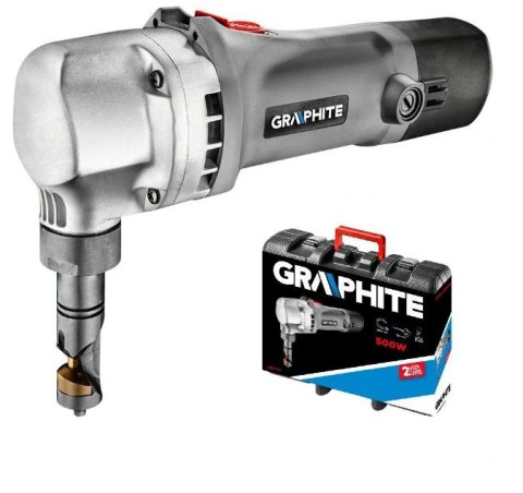GRAPHITE Nożyce do BLACHY 500W, WALIZKA