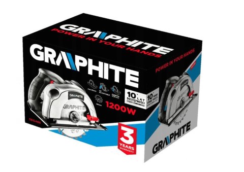 GRAPHITE Pilarka tarczowa 1200W 185MM GŁĘBOKOŚĆ CIĘCIA 65MM