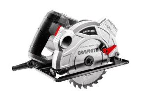 GRAPHITE Pilarka tarczowa 1500W 185*20MM laser GŁĘBOKOŚĆ CIĘCIA 65MM