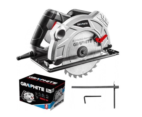 GRAPHITE Pilarka tarczowa 1800W 210*30MM laser GŁĘBOKOŚĆ CIĘCIA 73MM