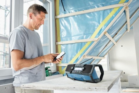 BOSCH Radio akumulatorowe GPB 18V-2 C FM BLUETOOTH 0*AH