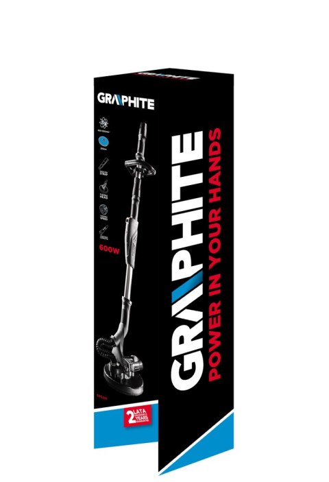 GRAPHITE Szlifierka do gipsu 600W TARCZA 225 MM TORBA