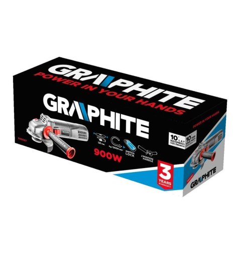 GRAPHITE Szlifierka kątowa 125MM 900W