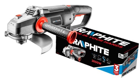 GRAPHITE Szlifierka kątowa 2600W 230MM