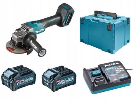 MAKITA Szlifierka kątora akumulatorowa 125MM 40V XGT 2*4.0AH MAKPAC