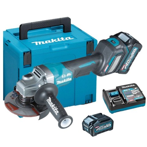 MAKITA Szlifierka kątora akumulatorowa 125MM 40V XGT 2*4.0AH MAKPAC