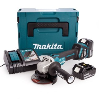 MAKITA Szlifierka kątora akumulatorowa 125MM BLDC 18V 3*5.0AH MAKPA