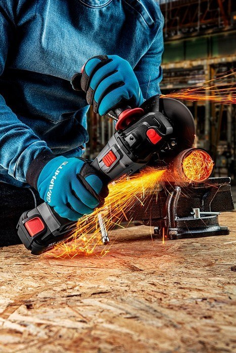 GRAPHITE Szlifierka kątowa bezszczotkowa akumulatorowa 125MM ENERGY+ 18V BEZ AKUMUL.