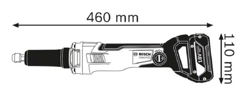 BOSCH Szlifierka prosta akumulatorowa GGS 18V-23 LC 0*AH