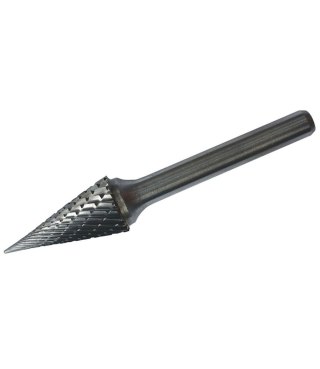 Frez węglikowy (Pilnik obrotowy ) trzpień 6mm. stożkowy z czołem szpiczastym kształt M 12x60mm