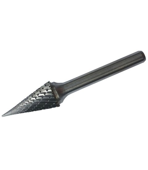 Frez węglikowy (Pilnik obrotowy ) trzpień 6mm. stożkowy z czołem szpiczastym kształt M 12x60mm