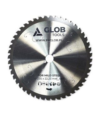 Piła tarczowa GLOB TOOLS TCT 235x22,23mm 48z do prętów zbrojeniowych
