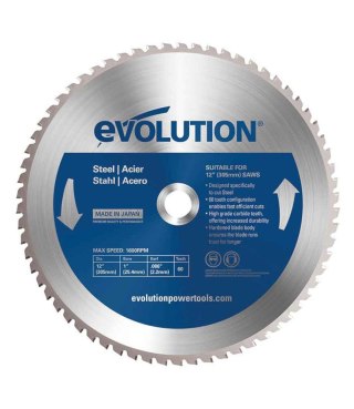 Piła widiowa TCT do cięcia stali Evolution 305mm / 60z