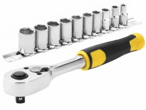 STANLEY Zestaw Klucz y 11el. 1/2" +Grzechotka