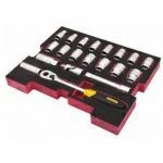 STANLEY Zestaw Klucz y 20el. 1/2" WKŁADKA PIANKOWA do T-STACK