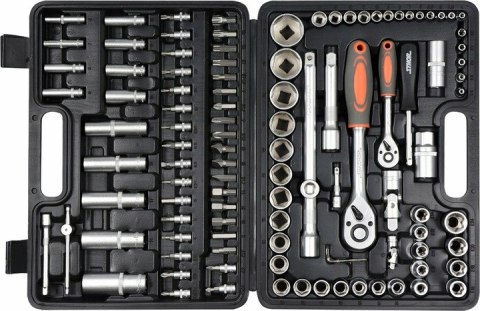 STHOR Zestaw Klucz y 108el 1/2" / 1/4"