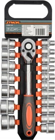 STHOR Zestaw Klucz y 1/2" 19el.