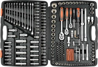 STHOR Zestaw Klucz y 216el 1/2"/3/8"/1/4"