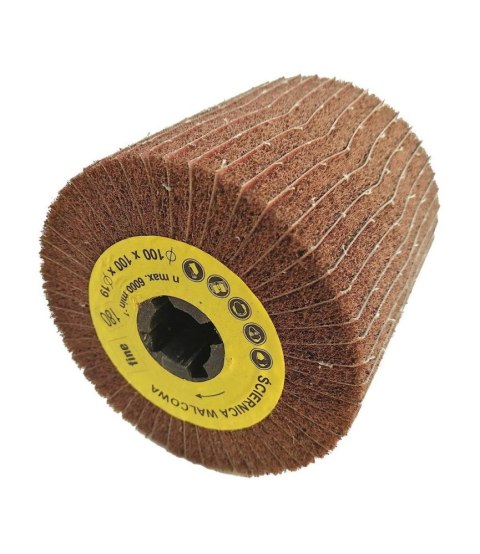 Ściernica walcowa listkowa kombi 100x100x19mm Satyniarka