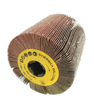 Ściernica walcowa listkowa z płótna 100x100x19mm Satyniarka