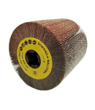 Ściernica walcowa listkowa z płótna 100x100x19mm Satyniarka