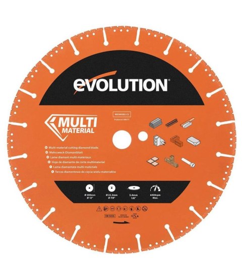 Tarcza diamentowa segmentowa Evolution Power Tools MD300SEG-CS 300 mm *