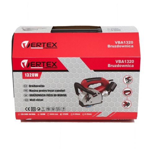 VERTEX Bruzdownica 1320W /125mm /WALIZKA