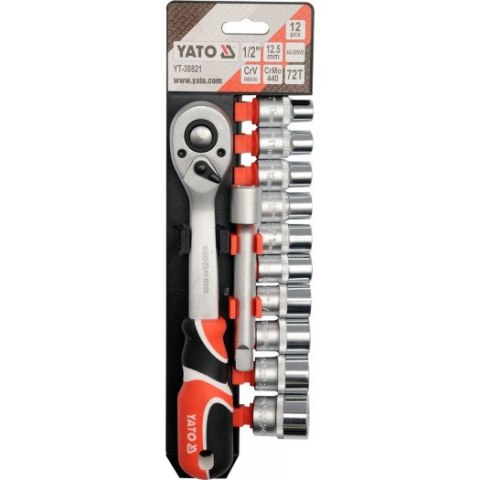 YATO Zestaw Klucz y 1/2" 12el
