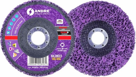 ANDREkrążek śzlifierski I CBS 125mm BALANCED - VIOLET